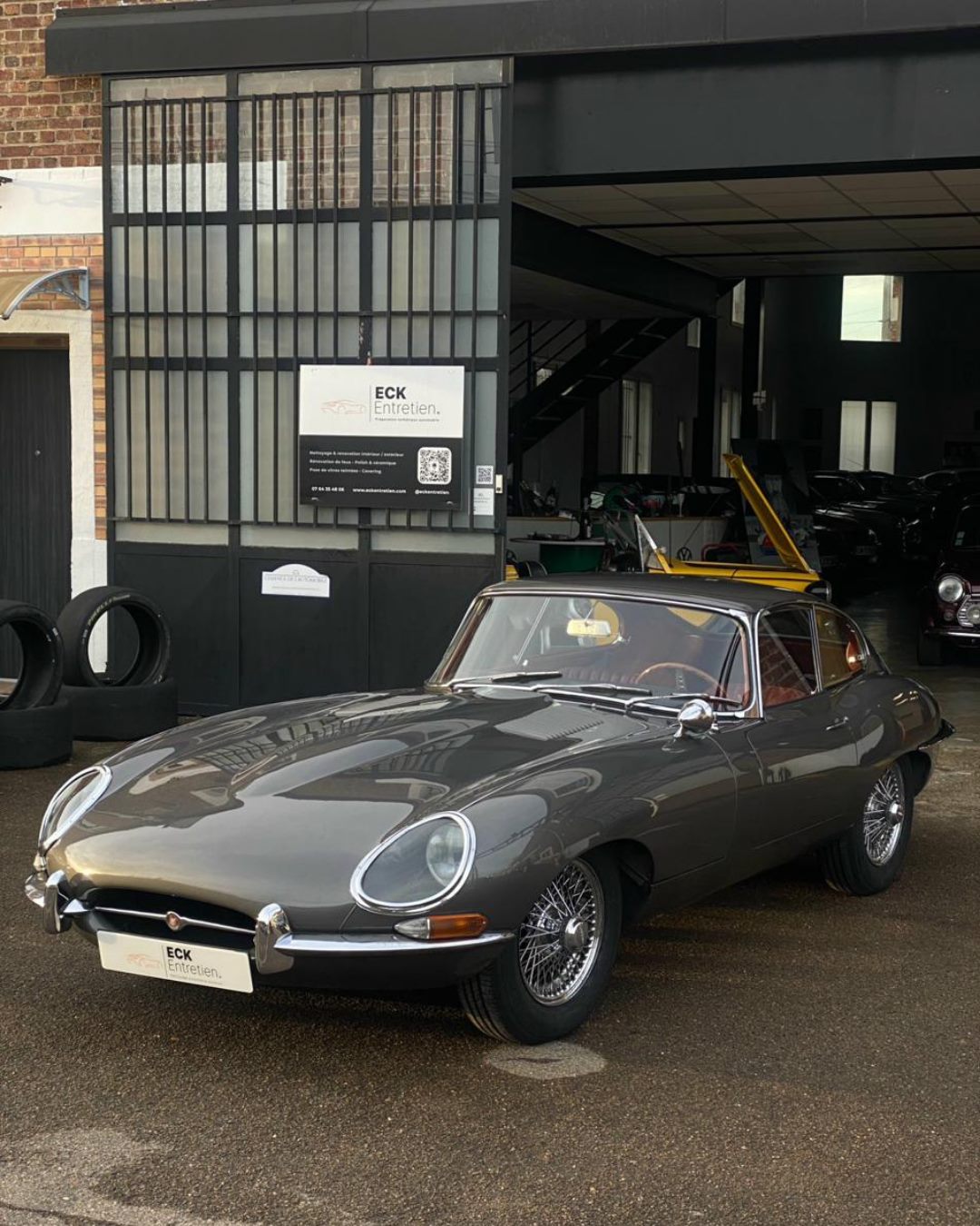 Polissage d'une Jaguar Type E 1968 — ECK Entretien